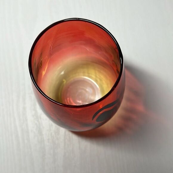 Halloween Jack-O-Lantern Glass Tumbler Stemless Wine Glasses - Picture 4 of 5